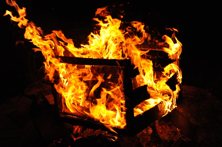 Photo Brand logo in flames
